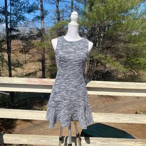 GAP Marled Gray Sleeveless Knit Mini Dress